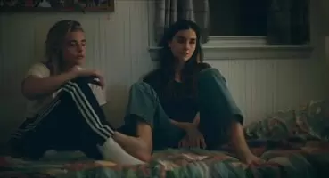 You ever dream of Chloe Grace Moretz passionately lesbian kissing some chick? Well, here it is