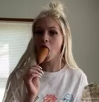 Jordyn Jones - Corn Dog close up