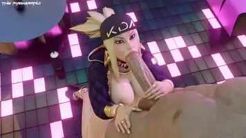 Akali Blowjob with White