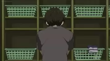 Oreki undressing