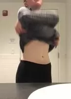Stripping in the bathroom on campus