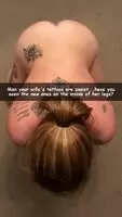 The tattoos only accentuate her attractiveness, and she looks even better with my dick pumping her pussy relentlessly