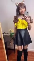really pitching her tent