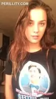 Hot girl shows big tits