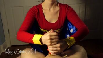 Wonder Woman gives you a superpowered handjob