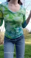 Getting frisky in the park! maybe a few joggers would like to join me 😈