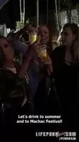 Guy fucks his 3 best friends at a concert
