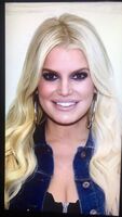 Jessica Simpson’s gorgeous milf face takes my HUGE LOAD OF HOT CUM!!!!