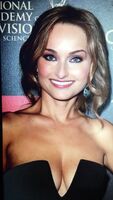 Giada De Laurentiis gets THICK ROPES OF HOT CUM blasted all over her sexy tits!!!!