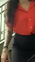 Taking the stairs at work is good for my booty.