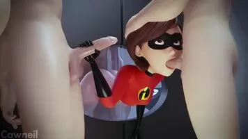 Elasti-Girl in a bind