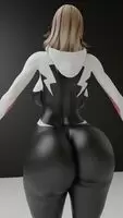 Thicc Spidergirl Gwen Shaking Her Booty