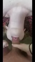Her first time deepthroating 😅