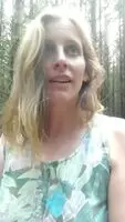 Alone in the woods and enjoying letting it go.