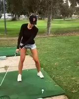 Taking a swing