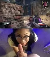 Twitch thot gets a facial