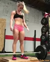 French lifeguard and weightlifter Louise Czurka
