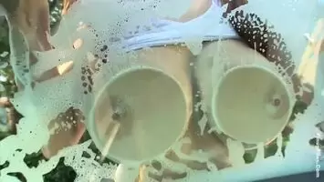 How much would you pay to watch your car get washed like this?