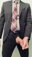 You like it when I leave the suit on