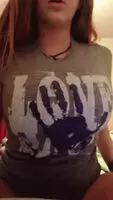 Huge tits drop out of the tightest shirt