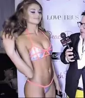 Daniela Lopez Osorio showing off her assets