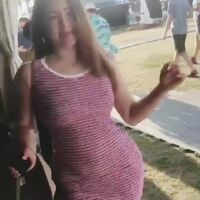Thicc Asian chick walking away...