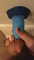 Kona's pointy tip is perfect for playing with my foreskin!