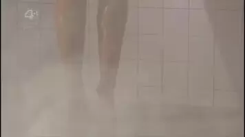 Rachel Shenton a shower scene from Hollyoaks