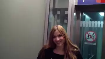 Getting A Facial In The Parking Garage Elevator And Then Walking To Her Car Covered