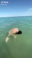 In the sea