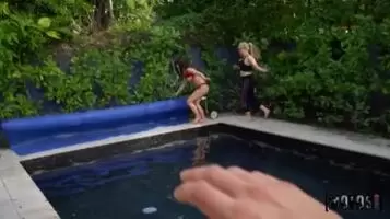Emily Right And Kiara Edwards - Join Us By The Pool