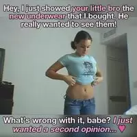 My girlfriend wearing her new sexy clothes with my lil bro