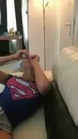 Having fun with her fidget spinner :)