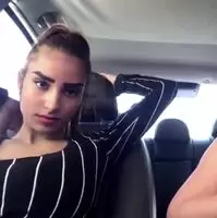 In the car
