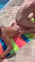 Two hotties sunbathing