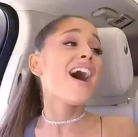 Open mouth and closing eyes