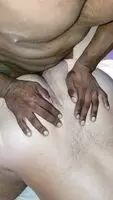 My white cuck hubby in chastity being fucked by a black bull while i film and humiliate him