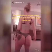 Iggy Azalea proving her ass is real on Instagram