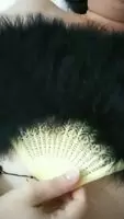 I found a feather fan