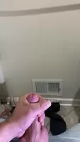 Some precum leak leads to a big load 😁
