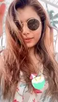 Sun kissed hint of cleavage