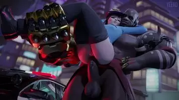 Doomfist fucks Police D.VA