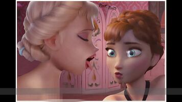 Elsa seducing Anna UwU