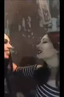 Three Inebriated Ass Goth Young Ladies Playing Around