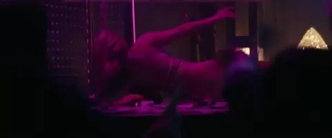 JLo crawling around in a g-string from Hustlers
