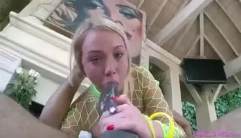 Has to wipe her eyes...