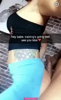 She's having fun with her new personal trainer
