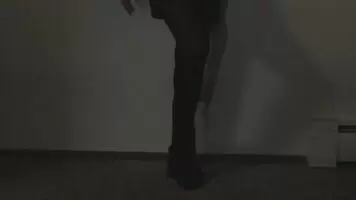 Stripping down after a long night
