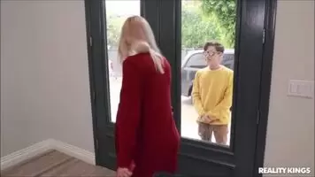 Blonde Milf Katie Monroe Seduces Young Guy