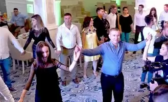 Busty Girl Dancing in Sheer Top